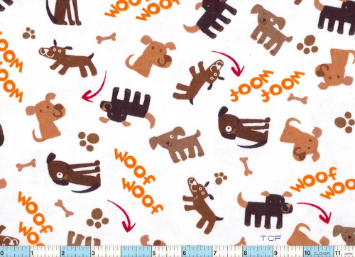 Brown Dogs WOOF Flannel